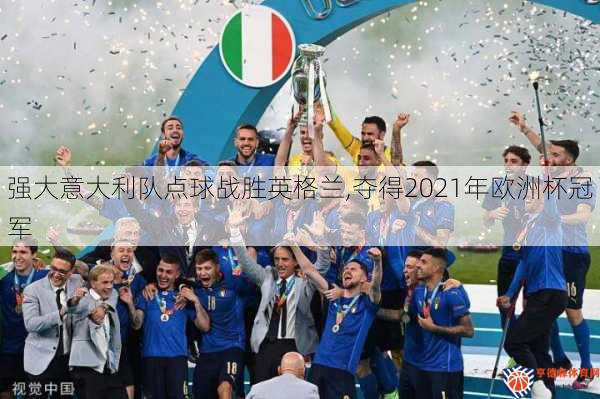 强大意大利队点球战胜英格兰,夺得2021年欧洲杯冠军